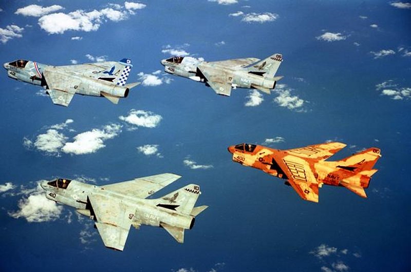 Flight of VA-72 Blue Hawks
